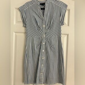 Veronica Beard - Giuliana Blue and White Striped Dress - size small